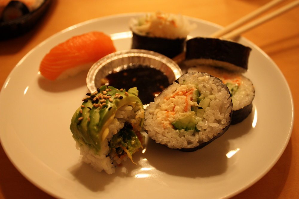 sushi from a local place valby 2010 3