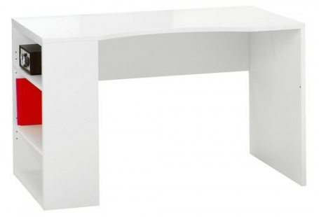 simple white desk