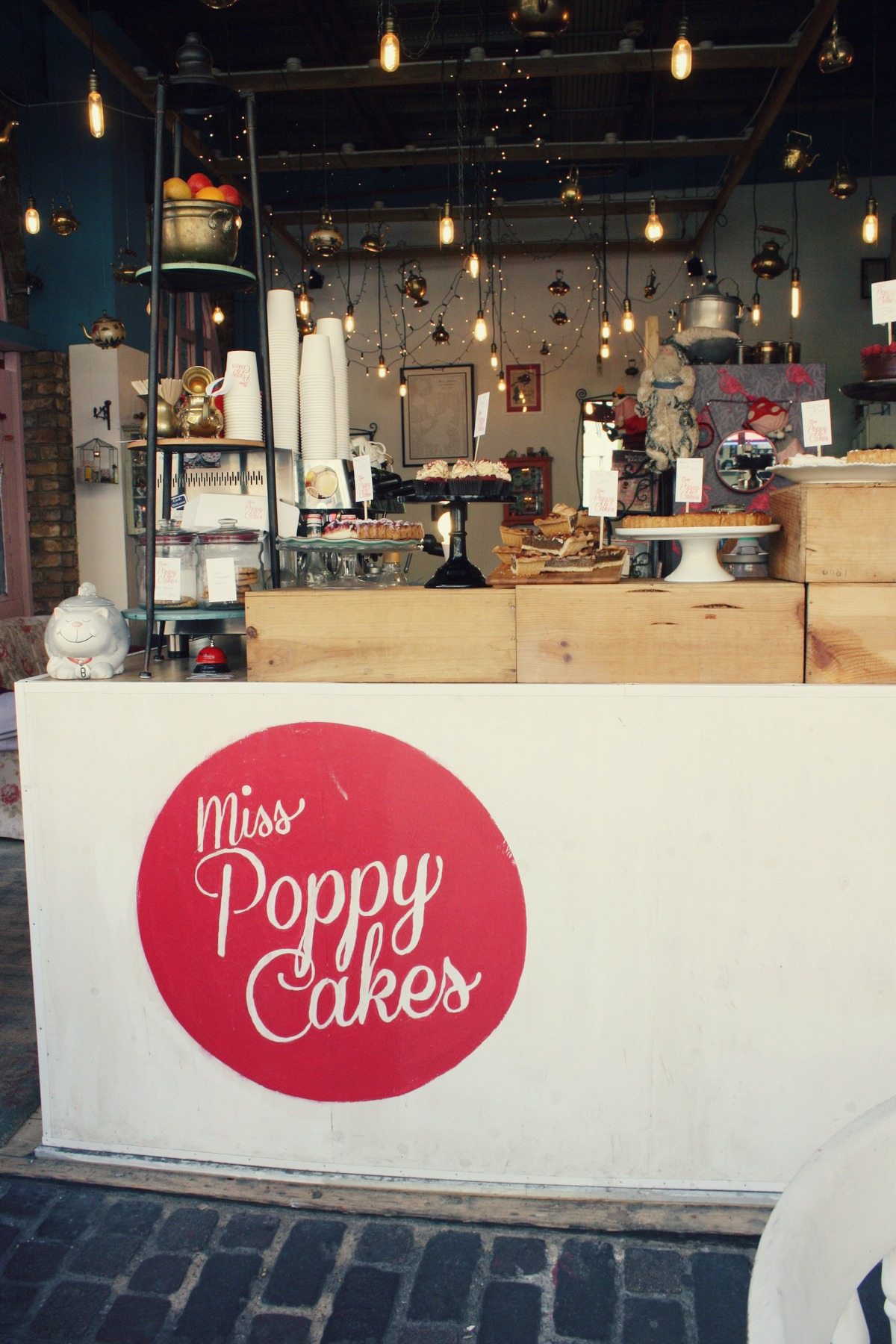 Miss Poppy Cakes counter