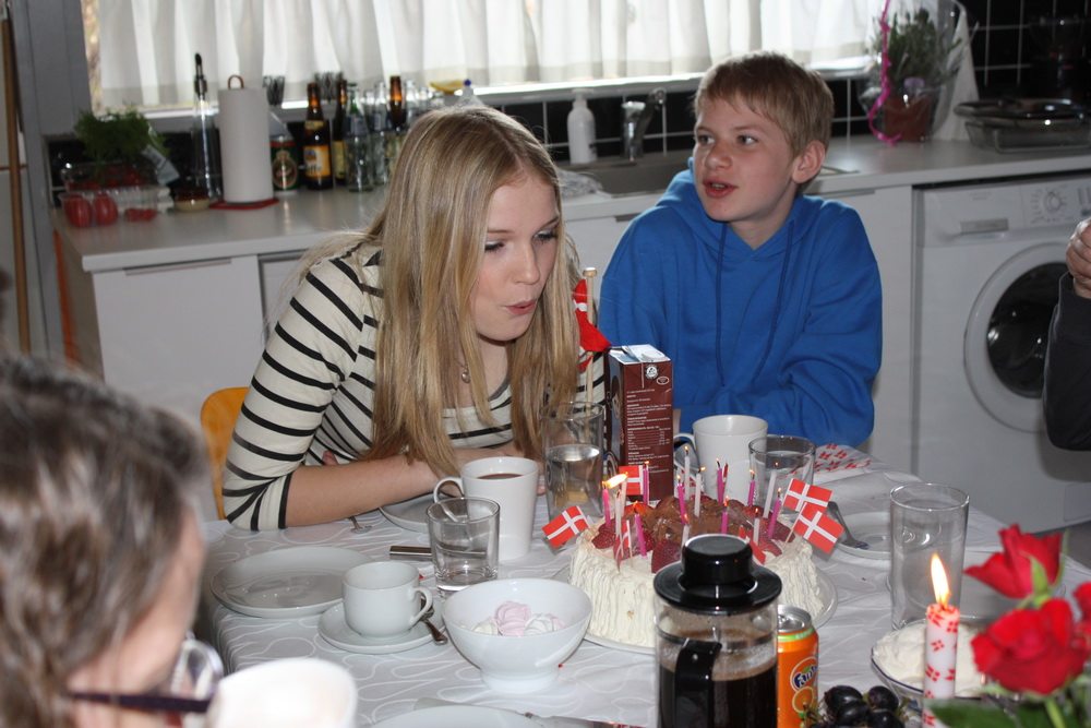 Ida sandau birthday cake and candles 2010