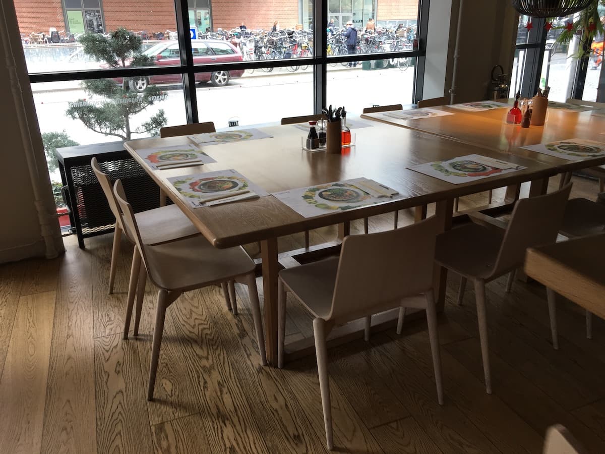 Big table at wagamama frederiksberg