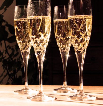 champagne glasses stock photo