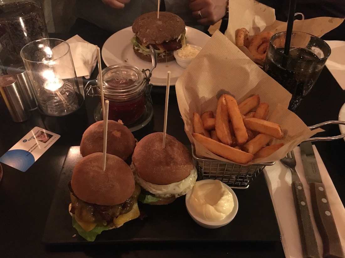 Dinner with team SDEX at burgerklubben nørrebro