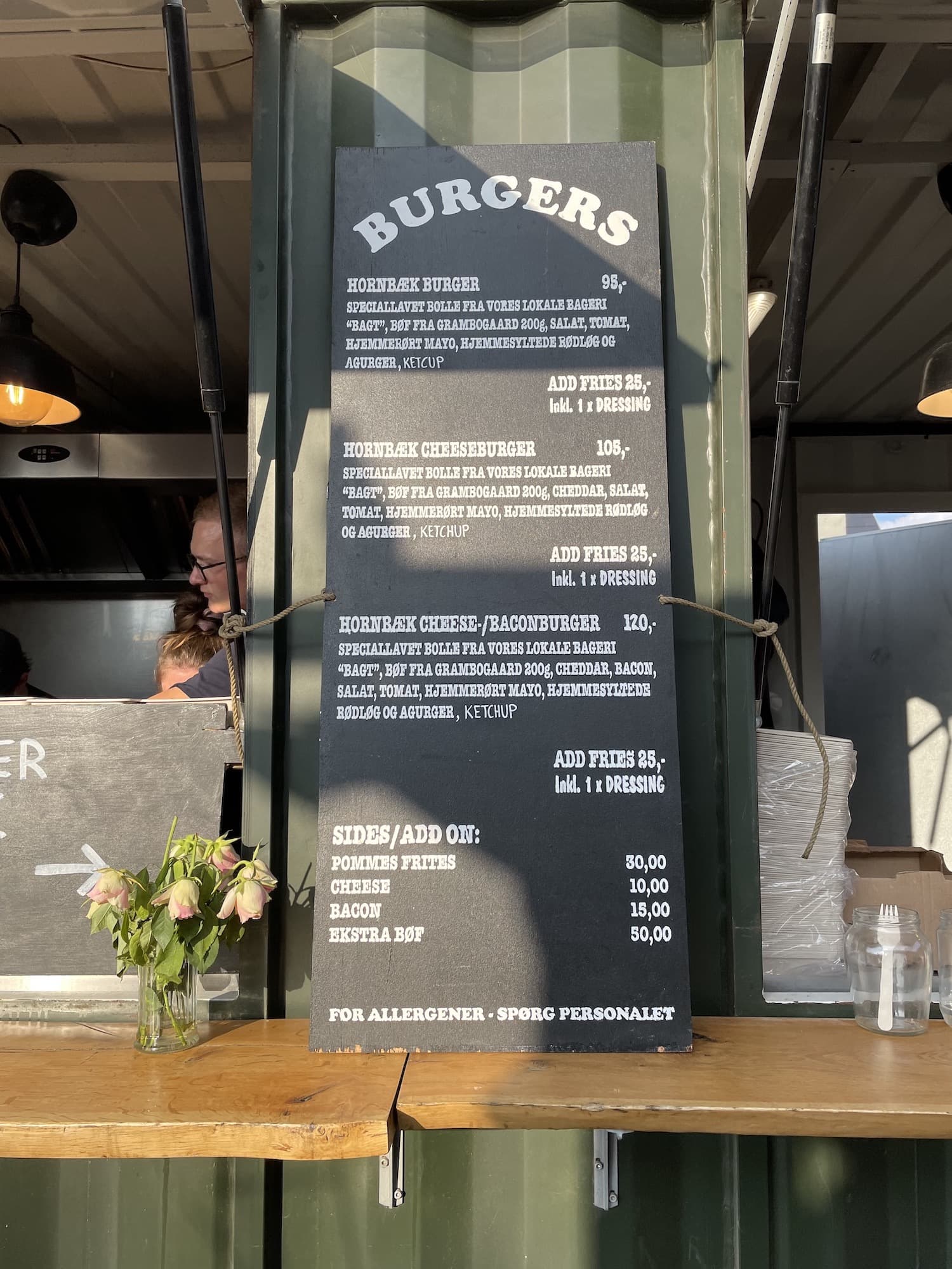 Hornbæk burger menu det fedtede hjørne 2021
