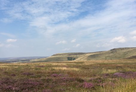 the hills at snake pass in england UK