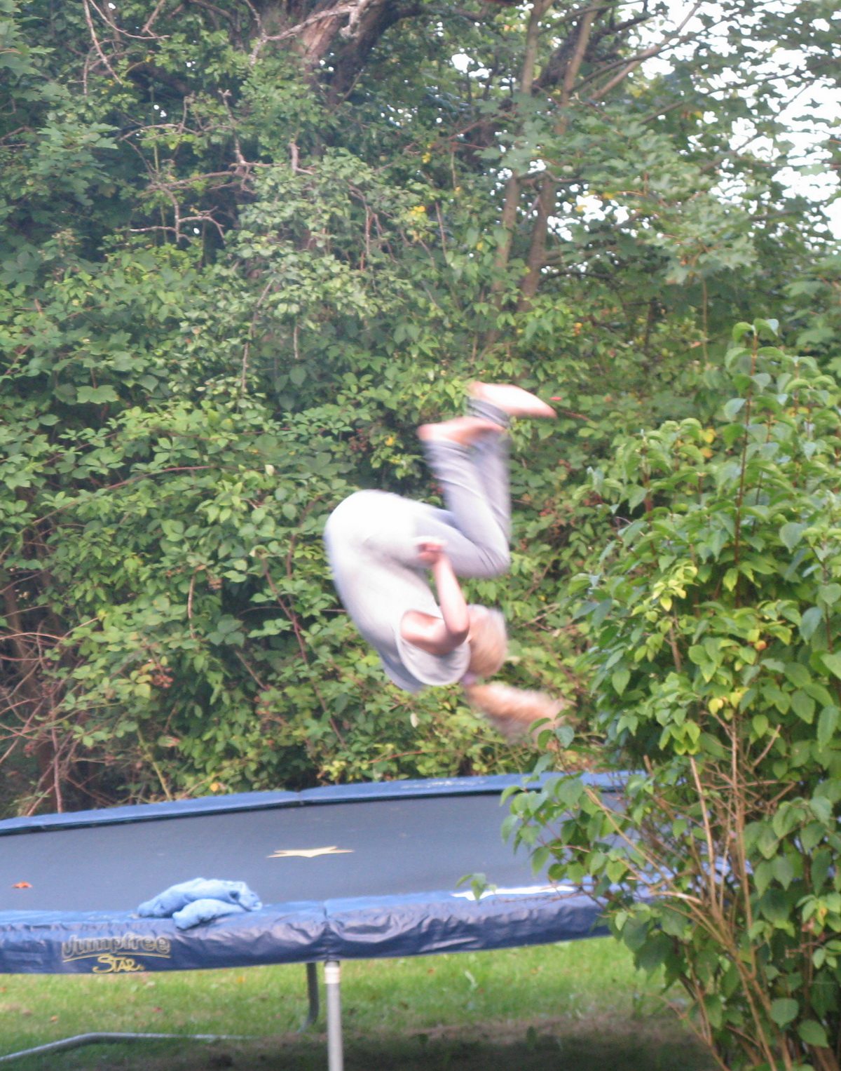 Ida-marie lund on a trampoline