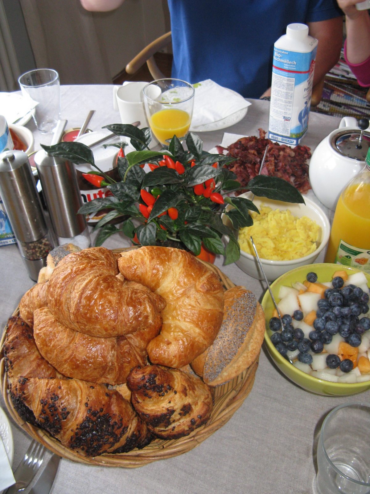 breakfast time at godmoms in luxembourg 2