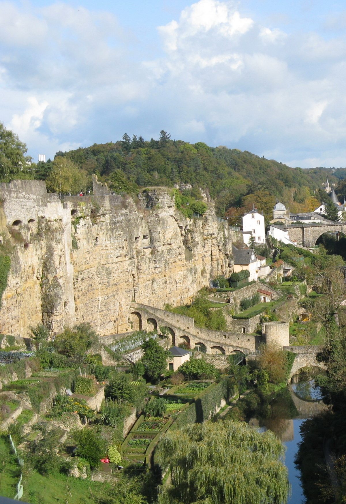 View of luxembourg city in luxembourg 2009