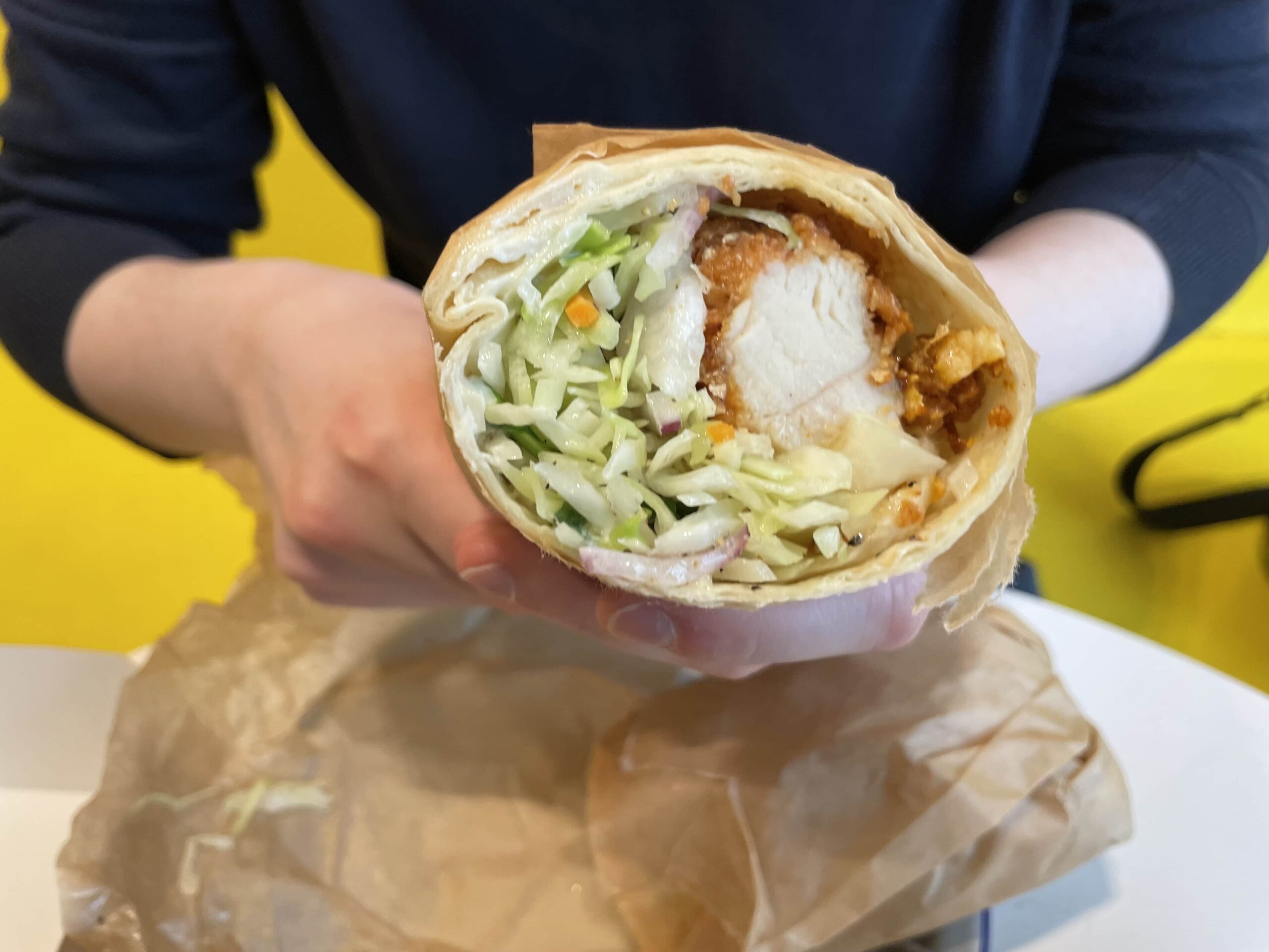 Lola chicken wrap in copenhagen