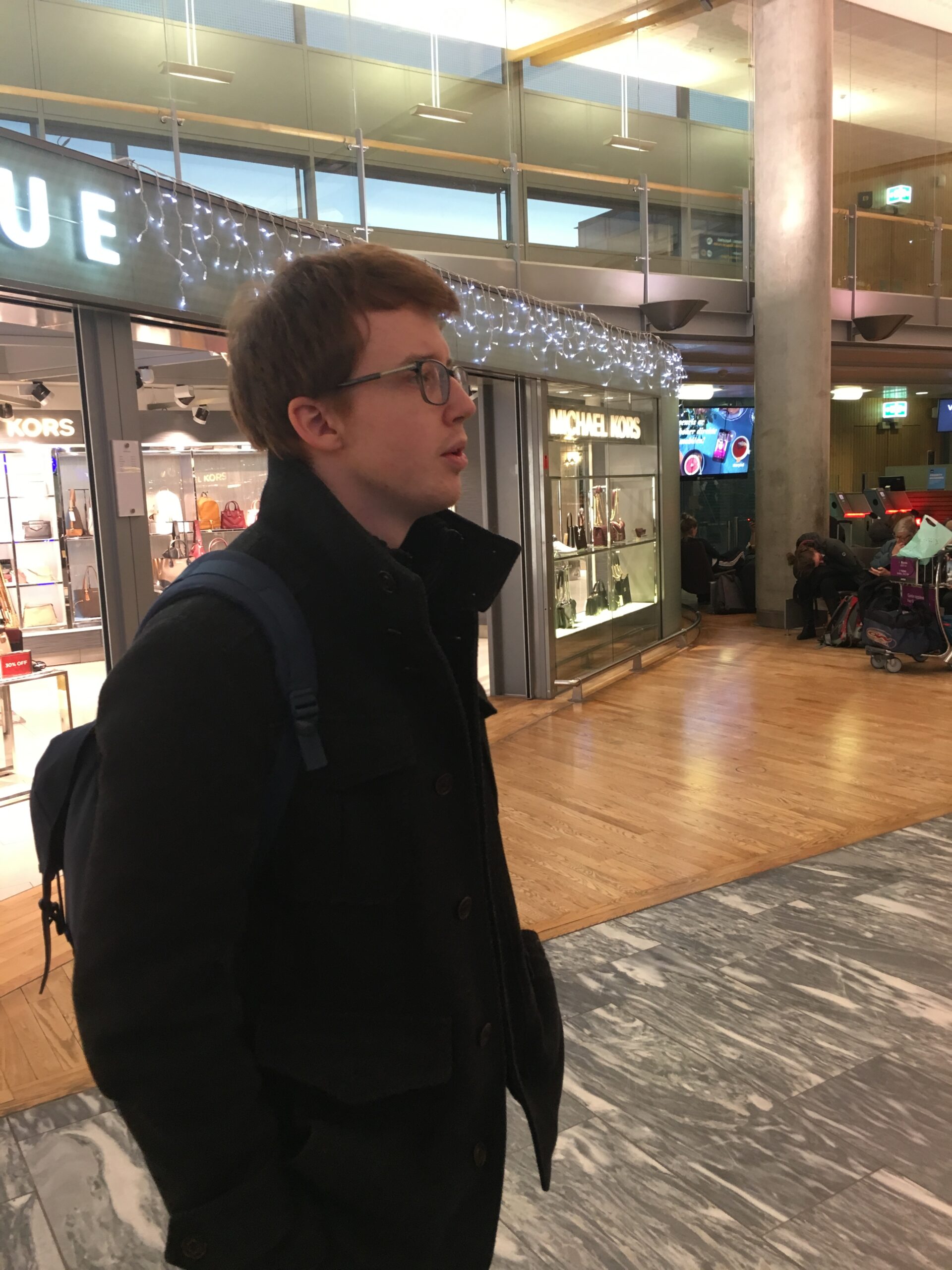Matt in oslo airport