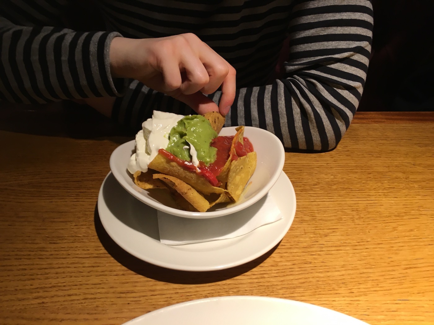 Nachos at a restaurant in london 2015