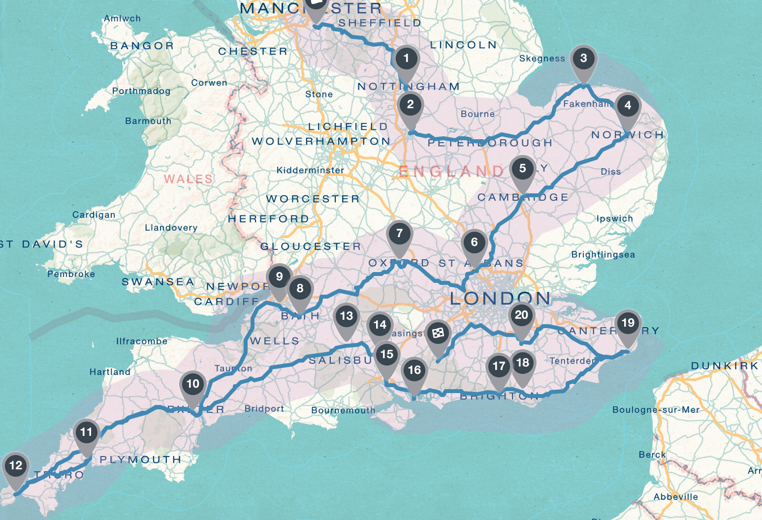 south uk road trip