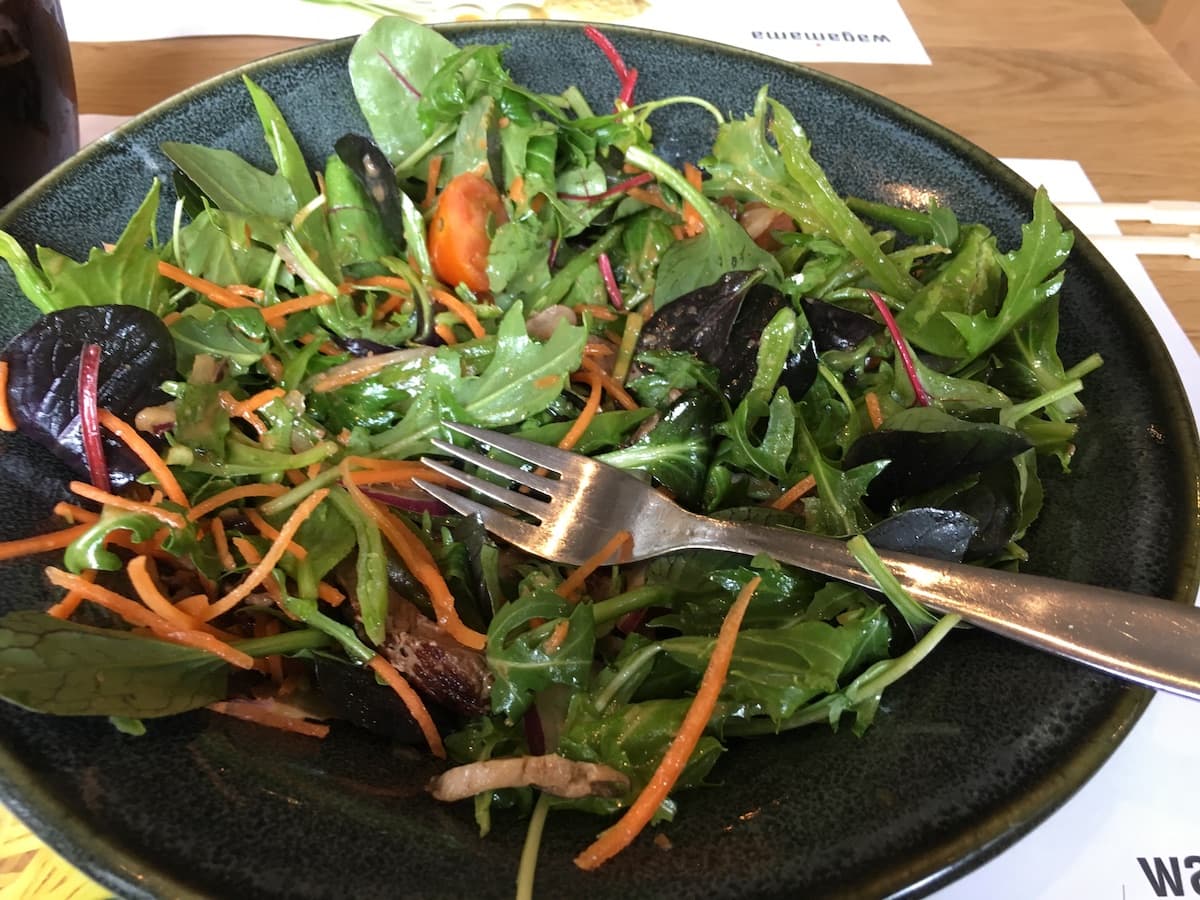 Shiitake steak salad wagamama frederiksberg 2017