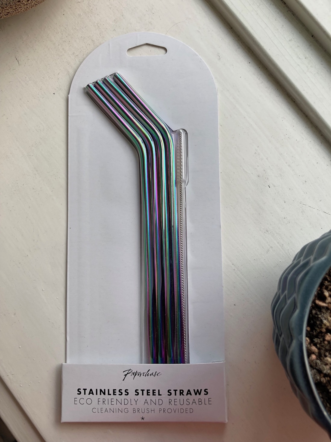 Stainless steel straws colorful