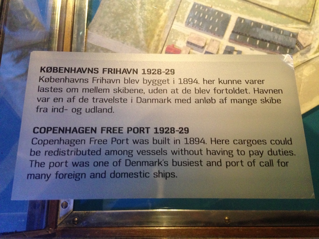 a map of copenhagen freeport at maritime museum of denmark 2015