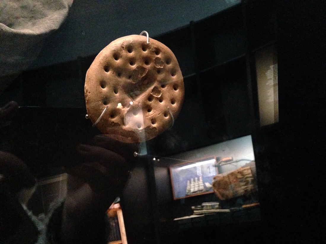 a very old Beskøjt biscuit that sailors used to eat