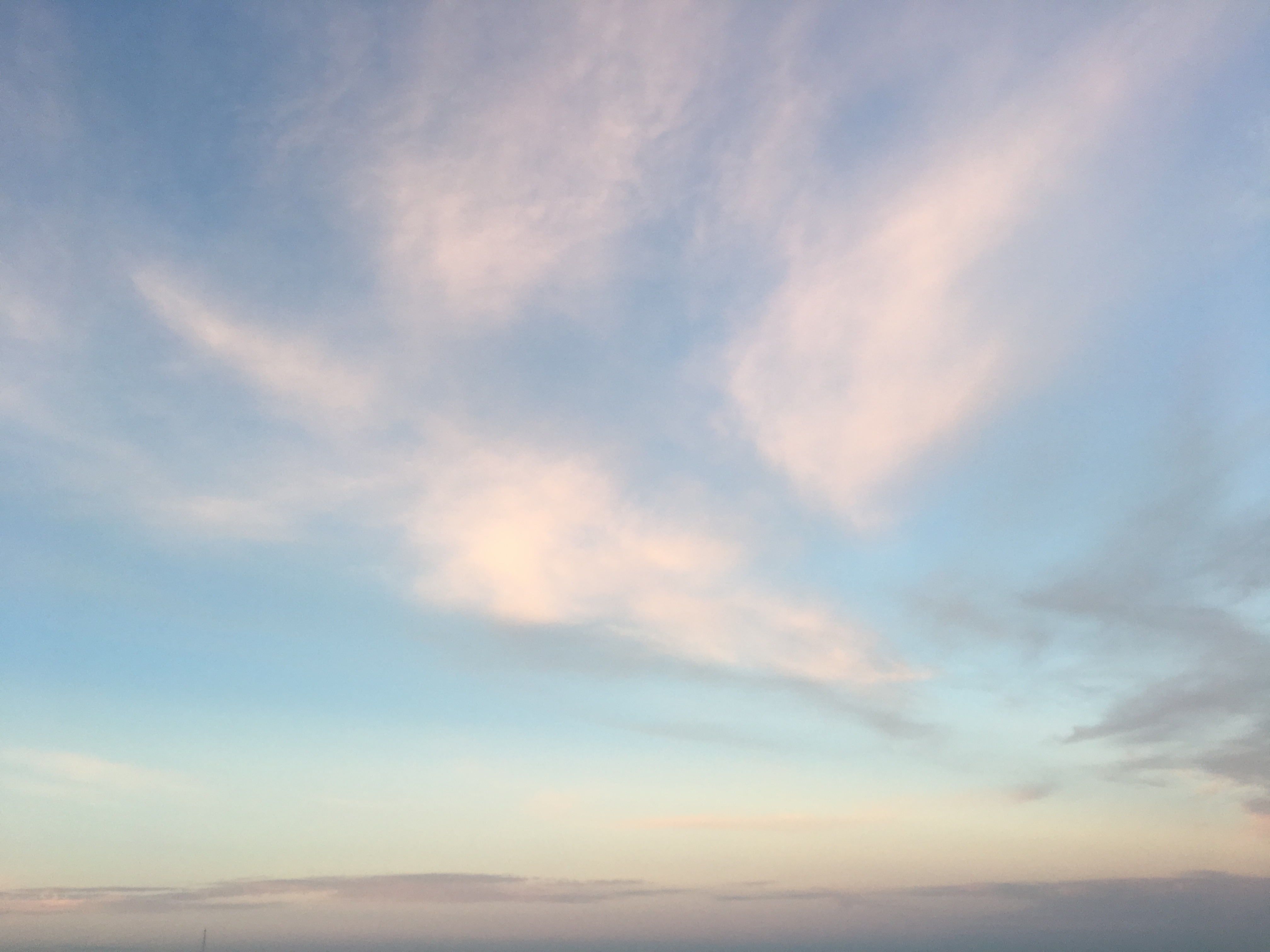 blue sky pink clouds meraki