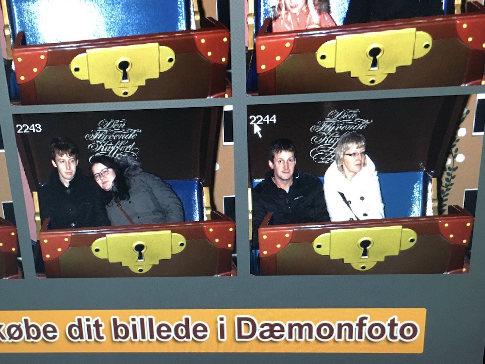 chris, eileen, matthew and leah in tivoli ride 2015