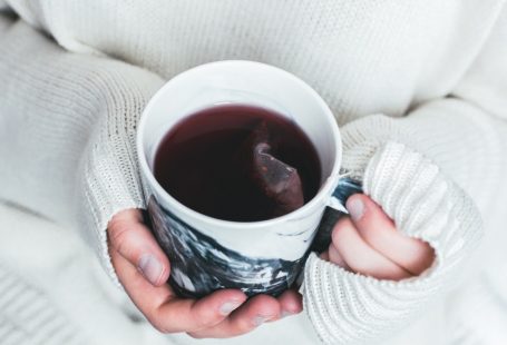 cup of tea and hands