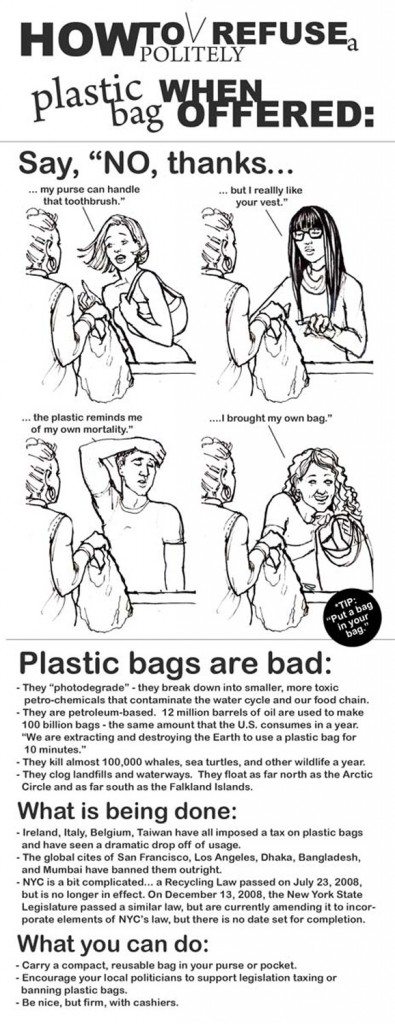 how to refuse plastic bag