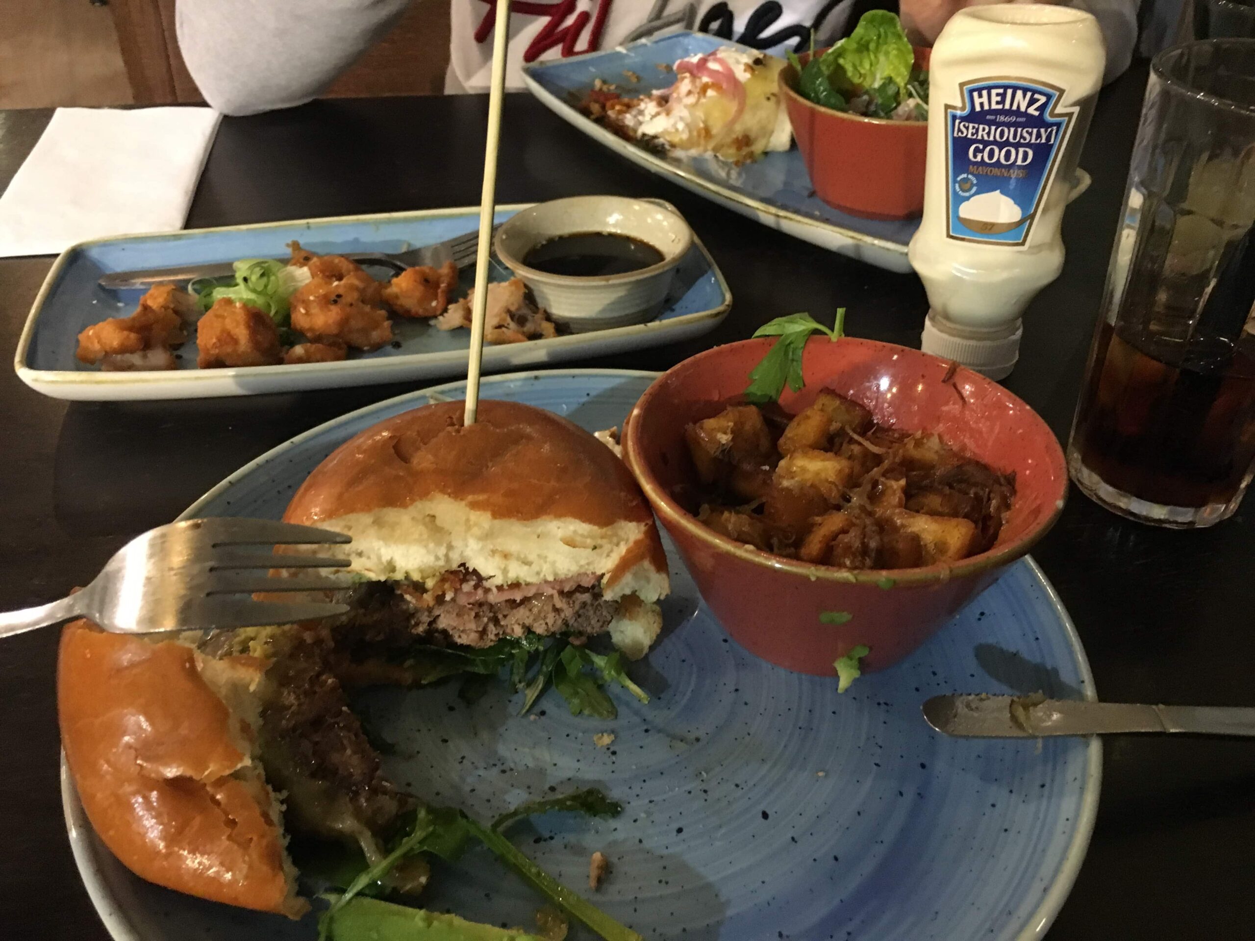 food at giraffe manchester airport 2018