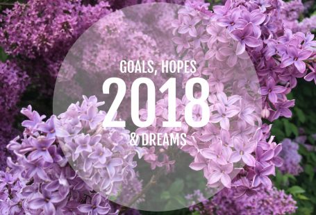 goals hopes and dreams 2018 purple flowers
