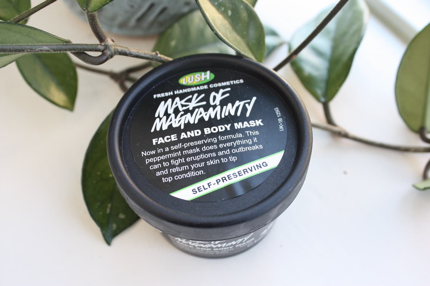 mask og magnaminty lid from Lush