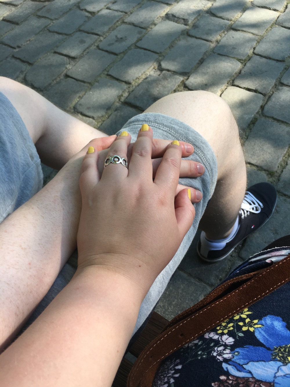 matthew and leah holding hands in tivoli love 2016