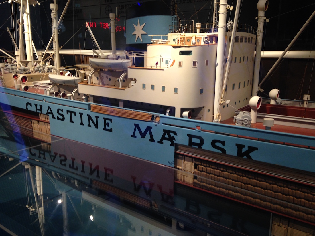 ship model of chastine mærske helsingør 2015