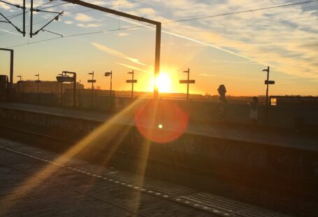 sunrise at ny ellebjerg station january 2019